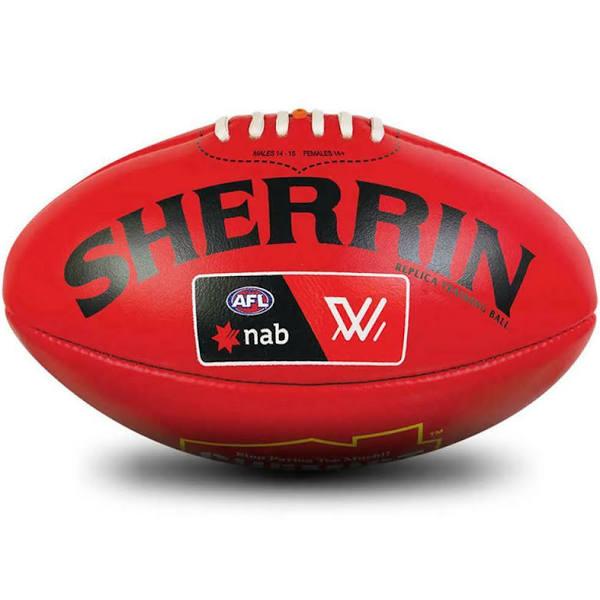 Sherrin AFLW Replica Training Ball Red 4