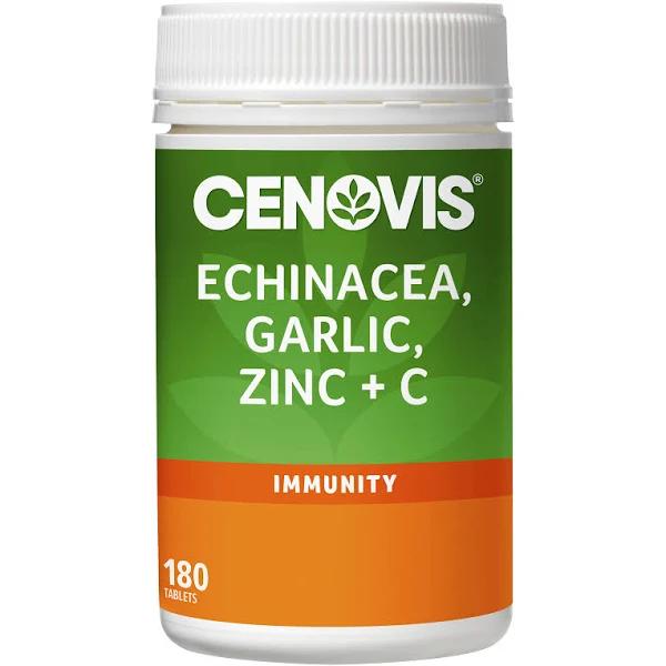 Cenovis Echinacea, Garlic, Zinc & C 180 Tablets