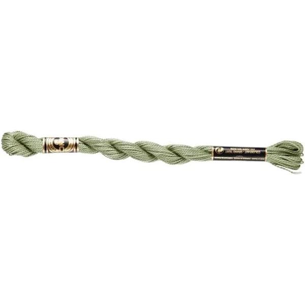 DMC Pearl Cotton Skein Size 5 27.3yd Medium Green Grey