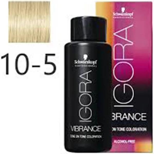 Schwarzkopf Professional Vibrance Tone On Tone Color Demi-Permanent Color 60ml, 10-5 Gold Soft Toner