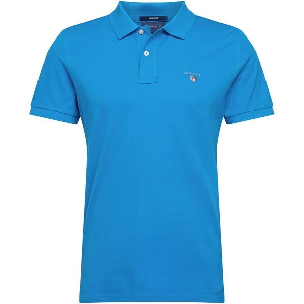 Gant The Original Pique Short Sleeve Rugger Polo Blue XXL