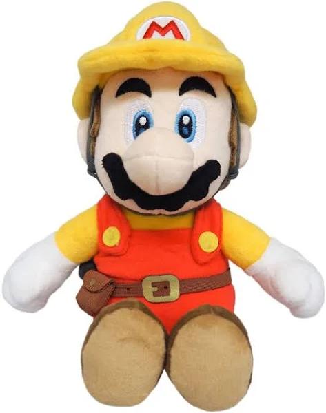 Super Mario Bros Builder Mario 10" Plush