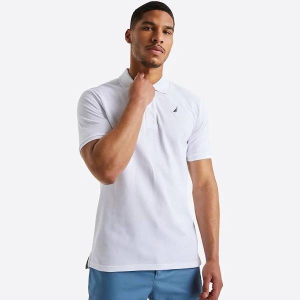 Nautica Anchor Collection Brent Polo White Small