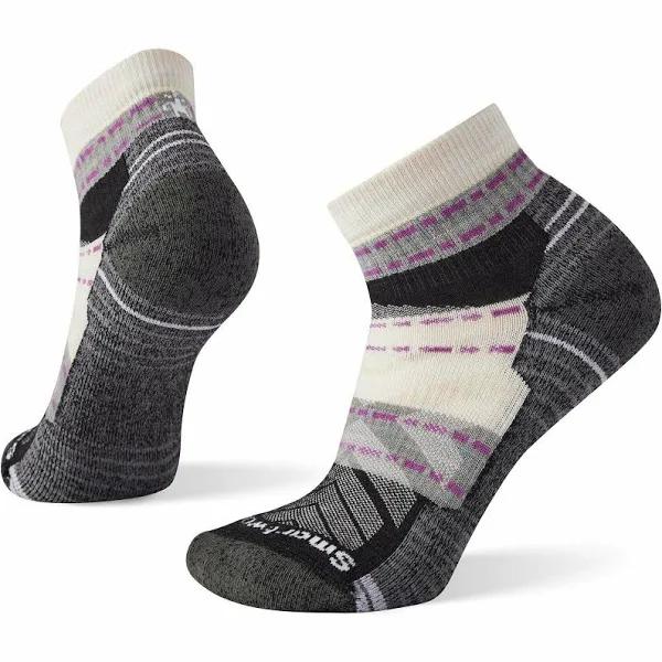 Smartwool Women's Hike Light Cushion Margarita Ankle Socks, Moonbeam, Medium