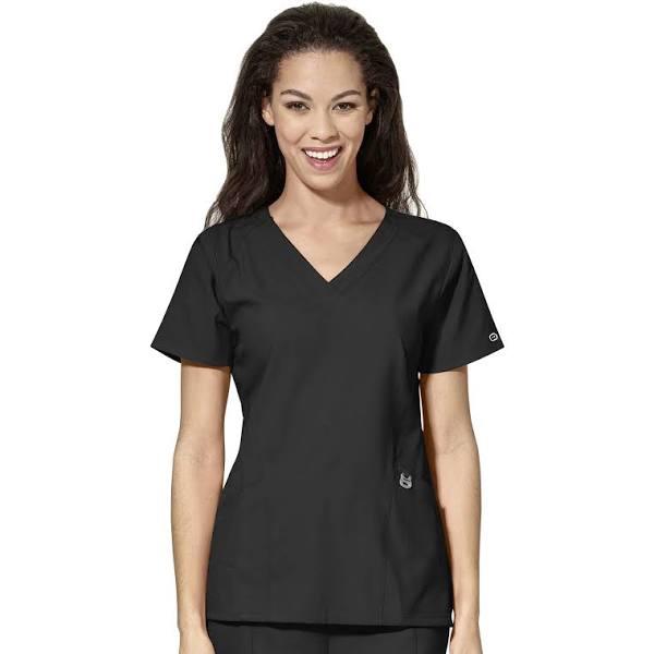 Womens WonderWink W123 Scrub Top Pewter / S