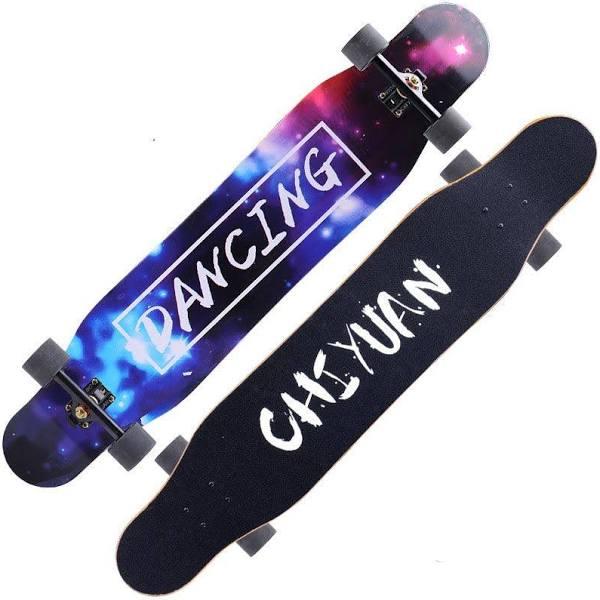 Starry Sky 46'' 118cm Dancing Board Longboard Skateboard Complete Professional Light Up Wheels