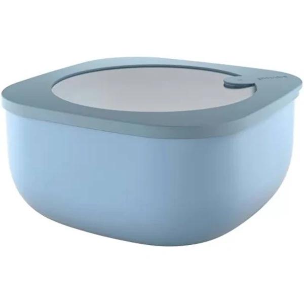 Guzzini Store & More Shallow Airtight Container - Matt Mid Blue 1.9L