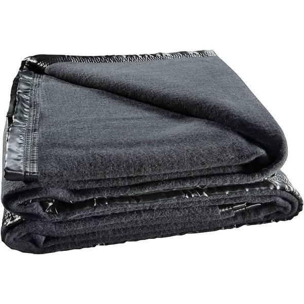 Bianca Australian Wool 480GSM Cot Blanket Charcoal