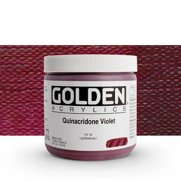 Golden : Heavy Body Acrylic Paint : 473ml : Quinacridone Violet