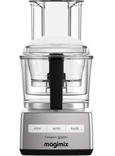 Magimix Food Processor Compact 3200 XL Chrome + Dice & French-fry Kit