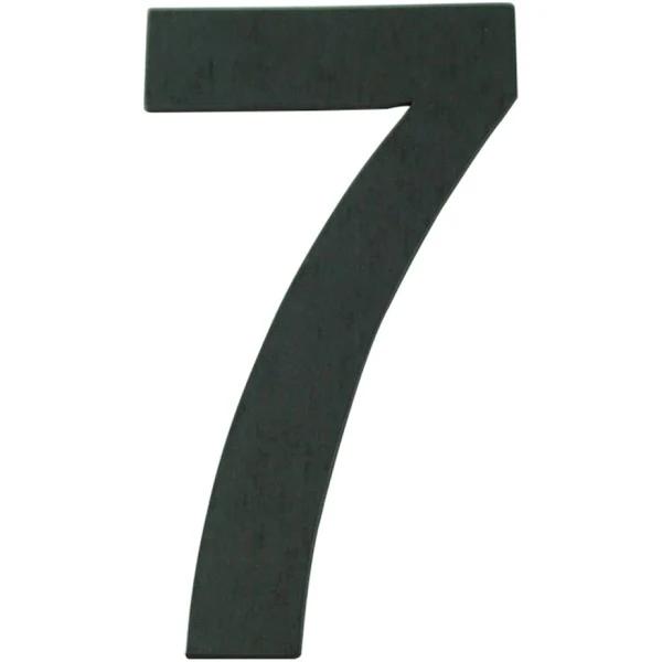 Sandleford 75mm Black Magnetic House Number 7