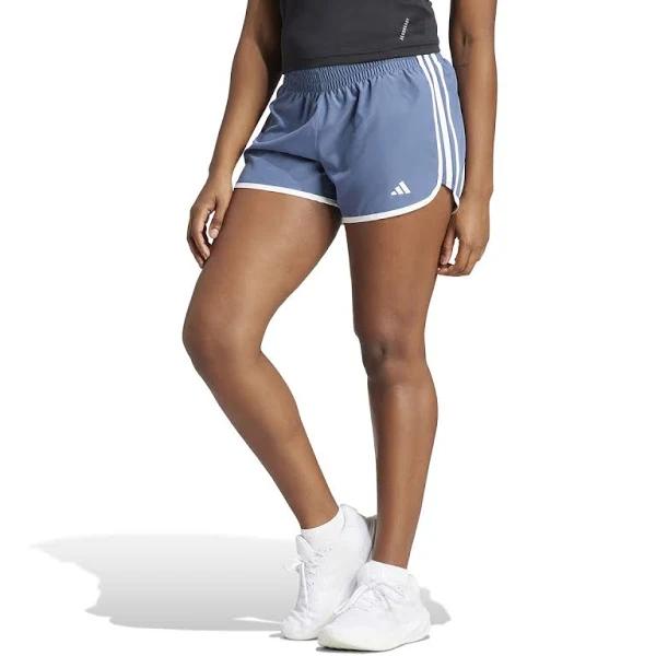 Adidas Womens Marathon 20 AEROREADY Running Shorts Blue XS