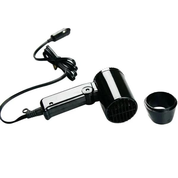 OliandOla Portable 12V Hairdryer Car-styling Hair Dryer Folding Blower Window Defroster