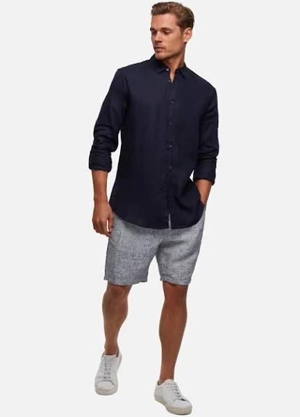 The Marina Linen Short - Salt & Pepper, XXL - Industrie Clothing | Men's Fashion Online