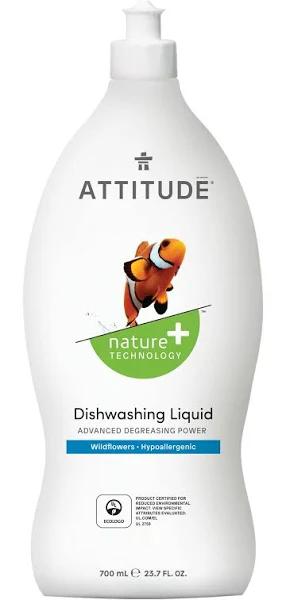 ATTITUDE, Dishwashing Liquid, Wildflowers, 23.7 fl oz (700 ml)