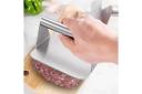 Burger Press, Stainless Steel Burger Smasher Square Bacon Press Heavy Duty 5.5 Grill Press, Professional Smash Burger Press For Steak Bacon Sandwich -