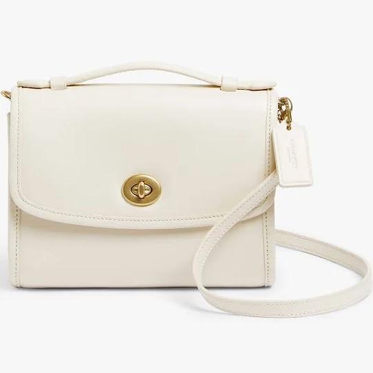 Coach Women's Kip Turnlock Cross Body Bag - Chalk White