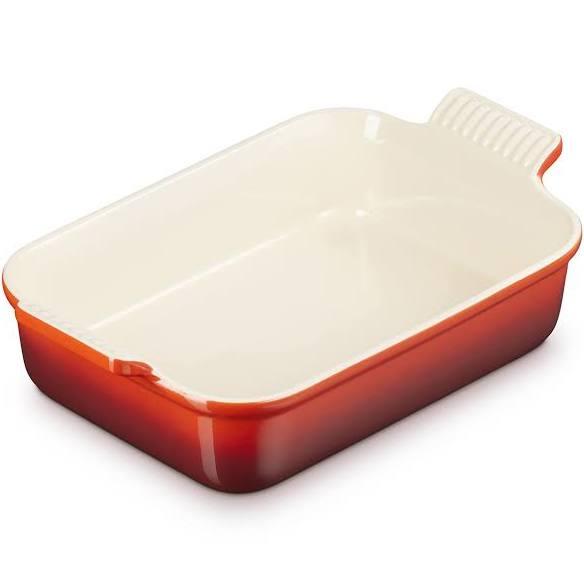 Le Creuset Stoneware Heritage Rectangular Dish 26cm Cerise