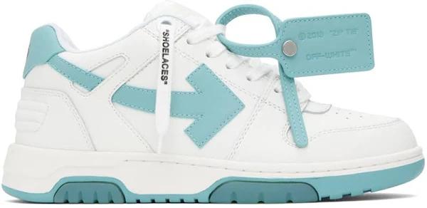 Off-White White & Blue Out of Office Sneakers