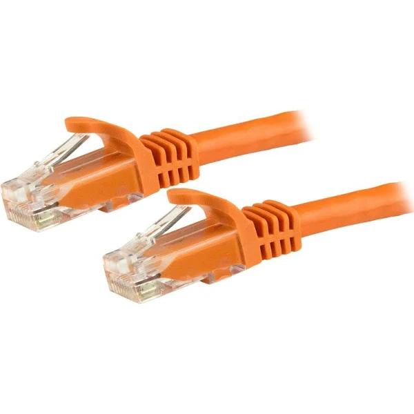 StarTech Orange Gigabit Snagless RJ45 UTP Cat6 Patch Cable - Patch Cord (15m)