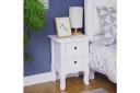 French Bedside Table Nightstand Set of 2 - White