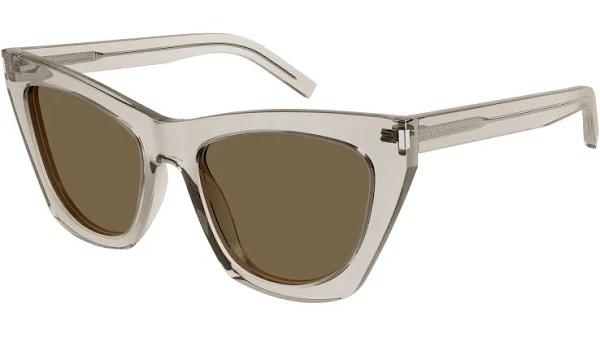 Saint Laurent SL 214 Kate 032 Beige Brown Sunglasses