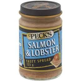 Pecks Jar Paste Salmon Lobster 125 Gram