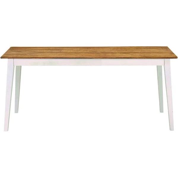 Maine Solid Oak Dining Table 180cm White | White | Dining | Early Settler Furniture