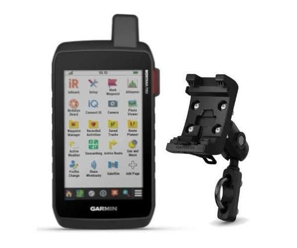 Garmin Montana 750i with Motorcycle/ ATV Mount