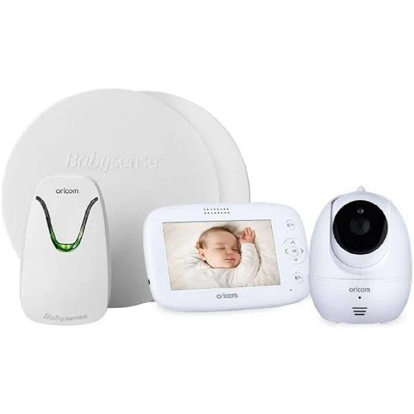 Oricom Babysense7 + Secure SC745 Digital Video Baby Monitor with Motorised Pan Tilt Camera Bundle Pack (BS7VPSC745)