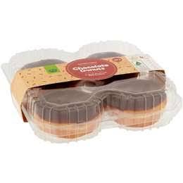 Woolworths Chocolate Iced Donuts 4 Pack