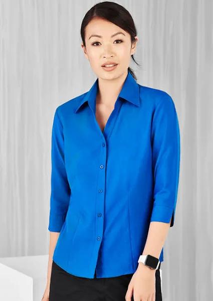 Biz Collection LB3600 Ladies Oasis 3/4 Sleeve Shirt Electric Blue / 16