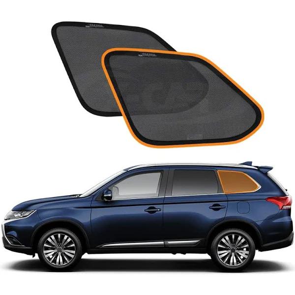 X-CAR Port Window Sun Shade for Mitsubishi Outlander 2012-2021 Car Sun Blind Mesh Third Row Window