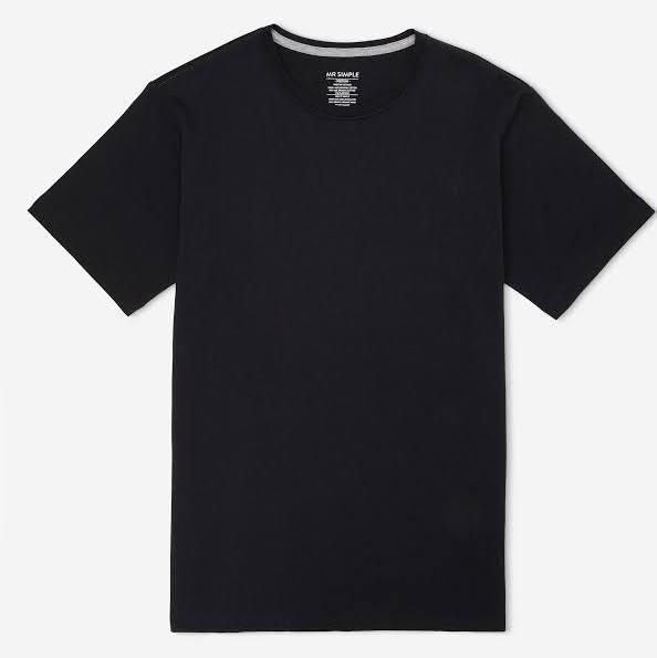 Mr Simple Reginald Tee - Black - XXXL