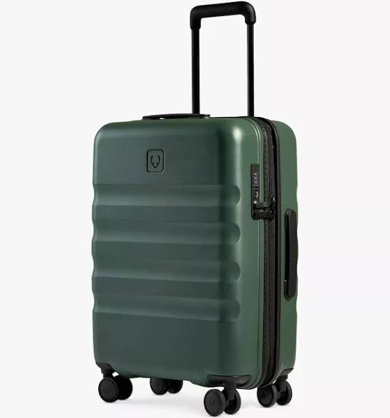 Antler Green Icon Stripe Cabin Hard-Shell Polycarbonate Suitcase 55cm