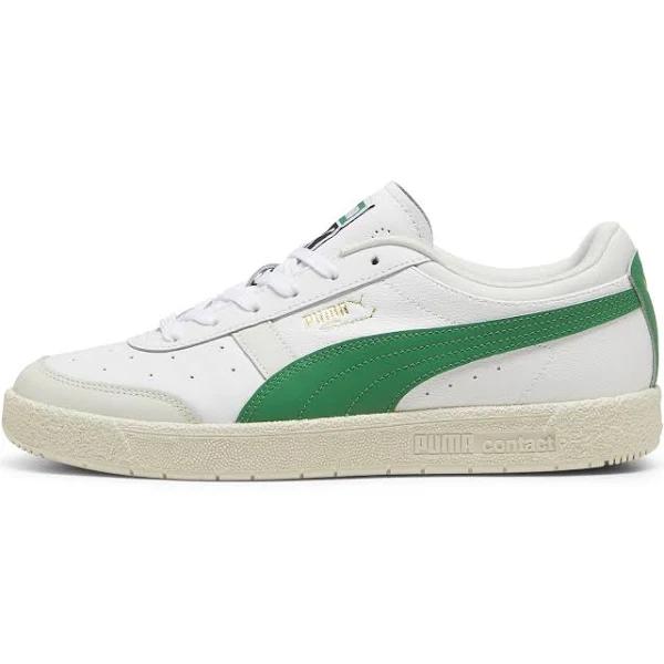 Seoul Leather Unisex Sneakers in White/Archive Green, Size 6.5, Textile by Puma