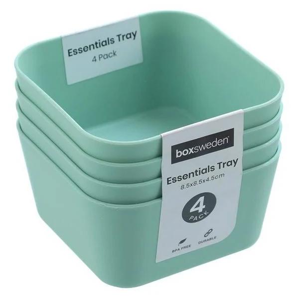 72 x Mini Storage Trays 9x9x5cm Desk Office Home Bathroom Kitchen Organisation - AfterPay & zipPay Available