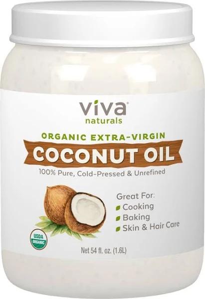 Viva Naturals Organic Extra Virgin Coconut Oil - 54 oz