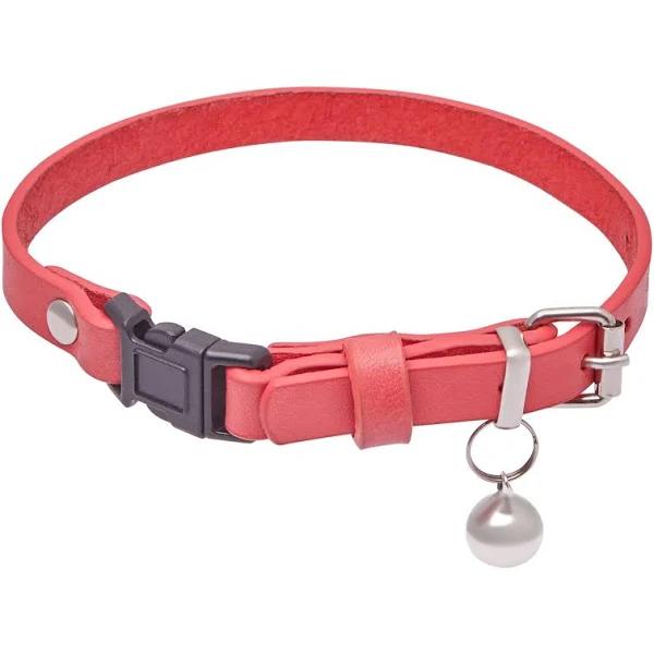 Lexi & Me Leather Cat Collar - Red