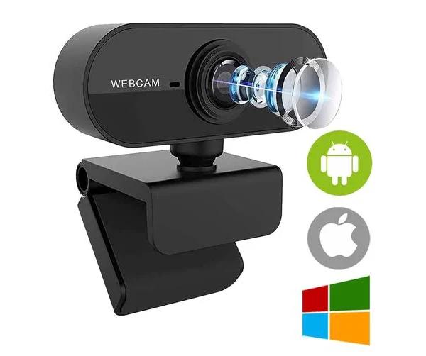 Full HD 1080p Webcam with Microphone Laptop Desktop Mac Camera USB Windows Ios