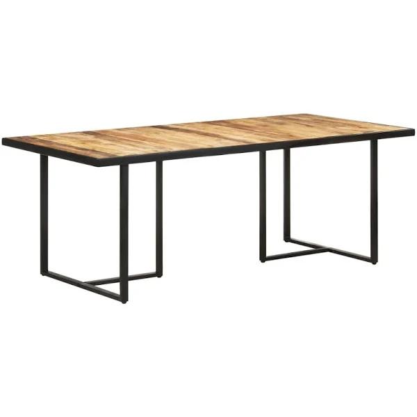 vidaXL Dining Table 200 cm Rough Mango Wood