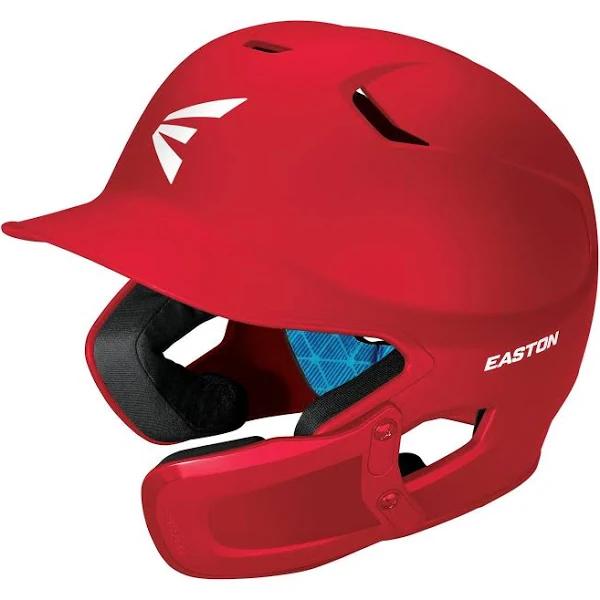 Easton Z5 2.0 Matte Solid Senior Batting Helmet with Jaw Guard - Red