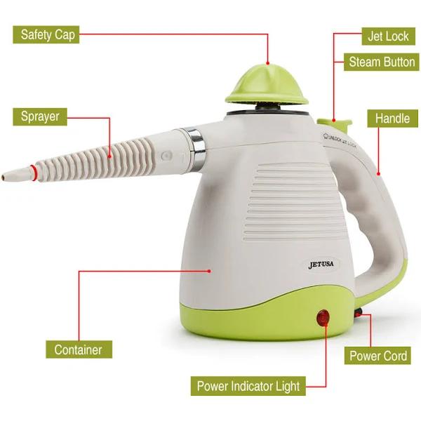 Jet USA Portable Steam Cleaner Multi Purpose High Pressure Handheld