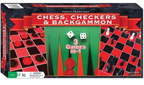 Family Traditions Checkers, Chess and Backgammon | Click & Collect Available | | in Stock