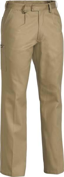 Bisley Original Cotton Drill Work Pants BP6007, Khaki / 89L