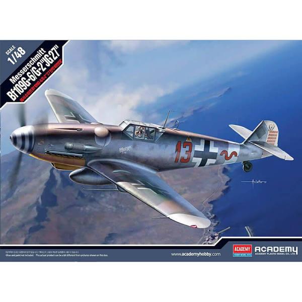 Academy 12321 1/48 Messerschmitt Bf109G-6/G-2 JG 27" Plastic Model Kit