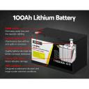 Giantz Lithium Iron Battery 100Ah 12.8V Lifepo4 Deep Cycle Battery 4WD Camping