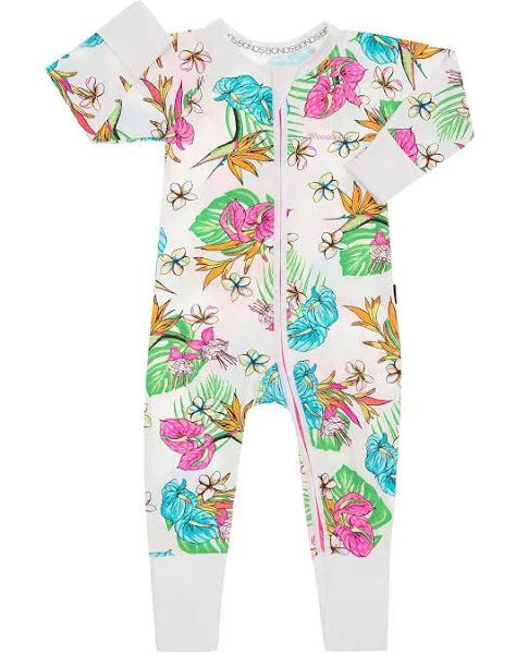 Bonds Zip Wondersuit - Rainbow Paradise White