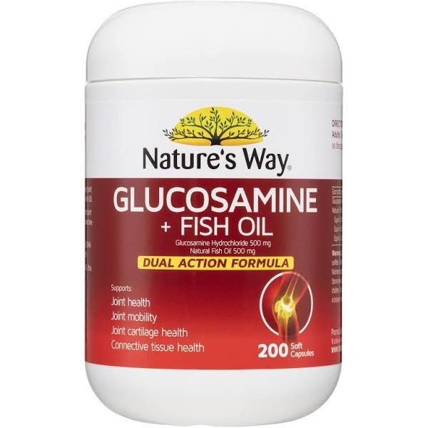 Natures Way Glucosamine & Fish Oil 200 Capsules