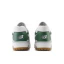 New Balance White & Green 550 Sneakers